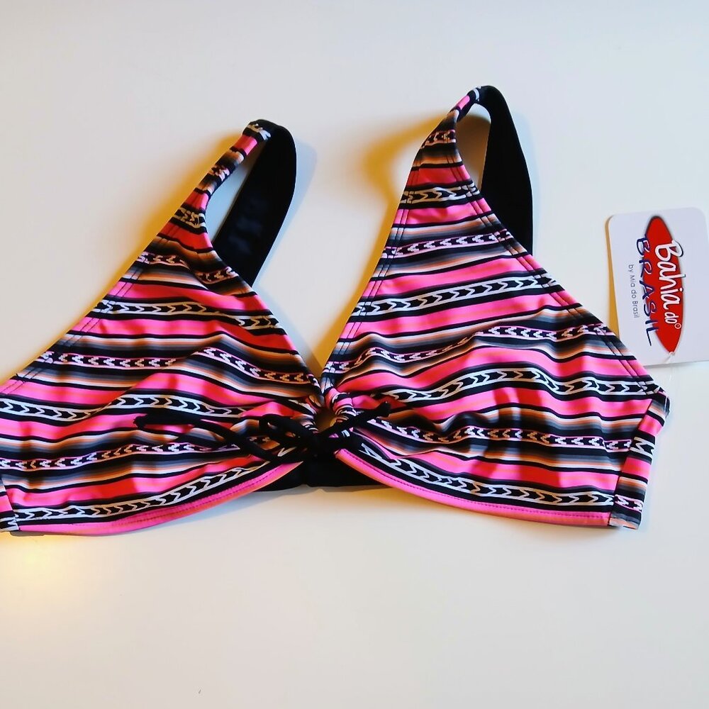 NWT Bahia do Brasil Bikini Top Pink Women's Size Large